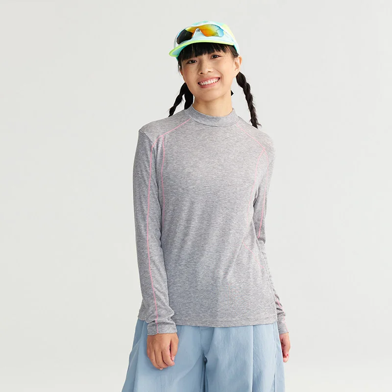 Women Wool Blend Quick Dry Outdoor Hiking Cycling Long Sleeve T-shirt Girl Y2k Streetwear Fashion Warm Bottom T Shirts Tops
