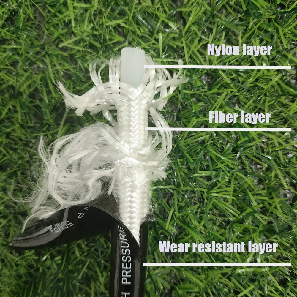 0.5-40m Airless Spray Paint Hose Pipe 7250PSI Spray Machine Ultra Flexible Double-layer Fiber Spray Gun Pipe