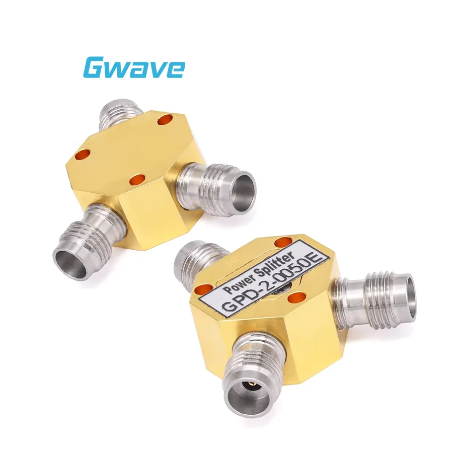 2-Way 2.4mm Power Splitter For Telecom Parts DC To 50 GHz 1 Watt Rated