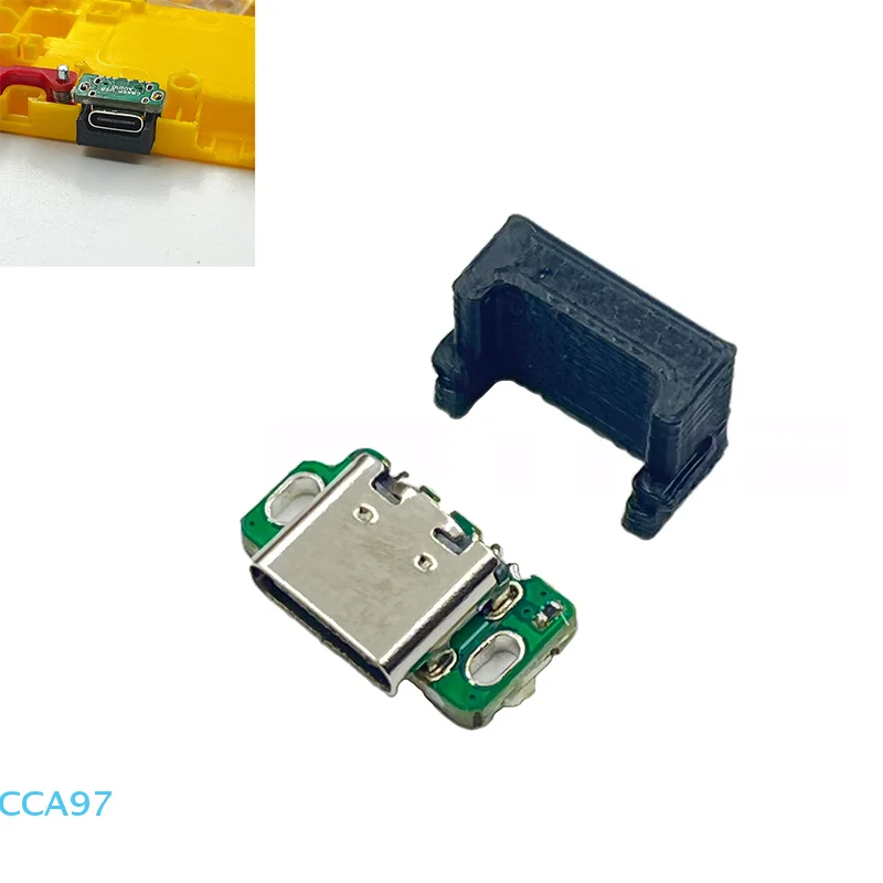 【A】1 Set For  ADVANCE SP GBASP With 3D Printed USB-C USB Type-C Charging Port And Headphone Port