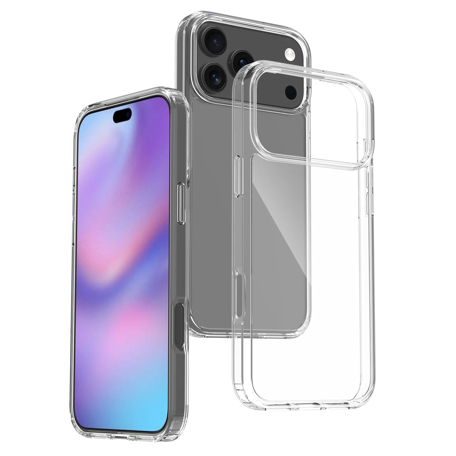 Anti-Vergilbungs-klare Hülle für iPhone 17 Air 16E 16E 15 Pro Max 14 Plus 13 Mini 12 11 X XS XR SE 2022 2020 Handyhülle Zubehör