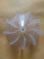 1Pc 4mm Hole White Hair Dryer Plastic Fan Blade H 27mm Diameter 62mm Ind Turbine Barber Salon Common Duct