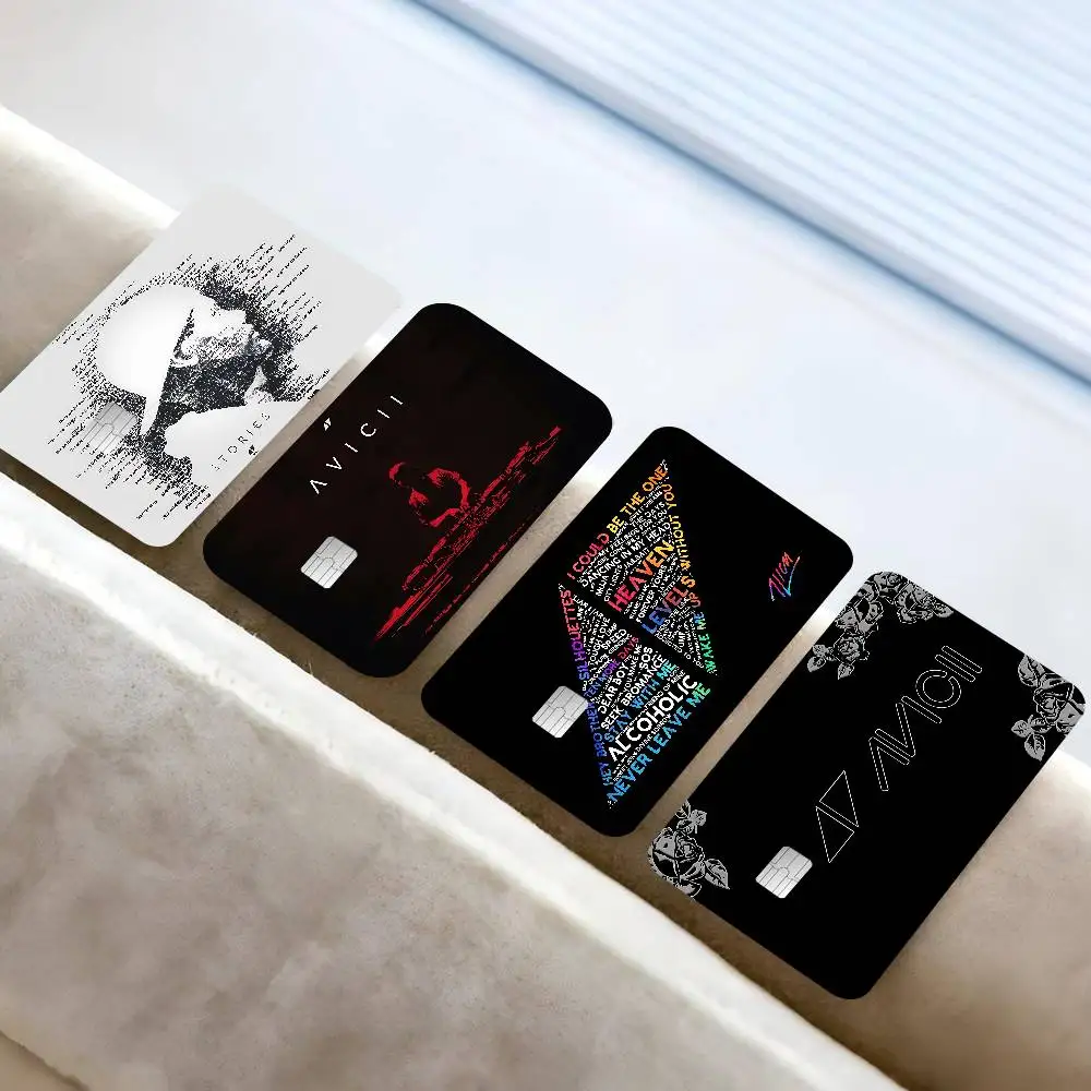 DJ A-Avicii Logo Game Film Cover Sticker Case for Small Chip Credit Debit Card Front Side