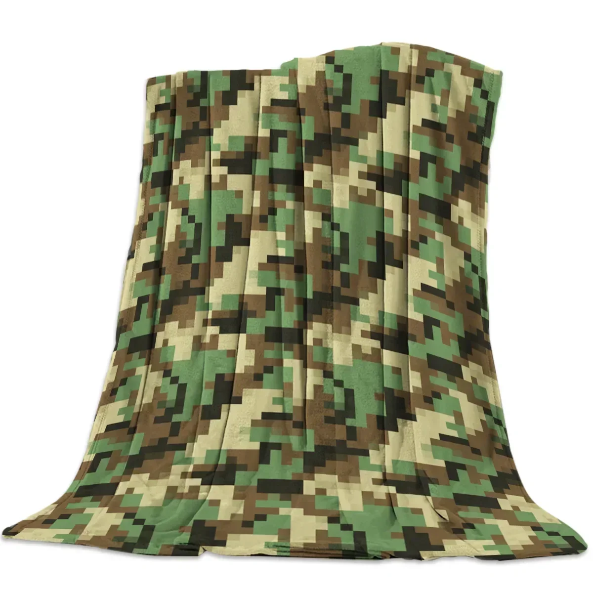 

Фланелевый плед с камуфляжным рисунком, мягкий, теплый, прочный, для путешествий, кемпинга, пикника, персонализированный подарок для детей и взрослых