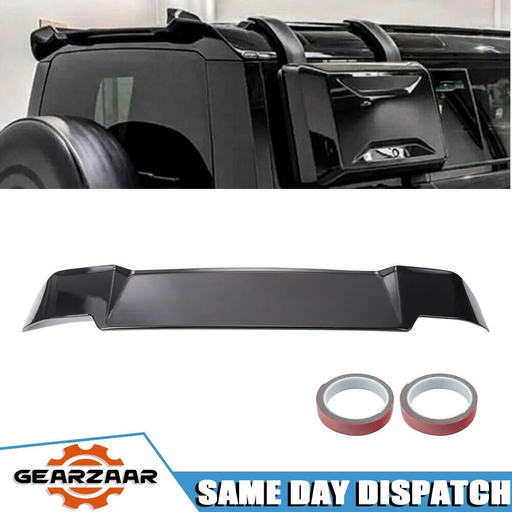 REAR ROOF SPOILER LIP FOR LAND ROVER DEFENDER 90 110 130 L663 2020+ GLOSS BLK AB