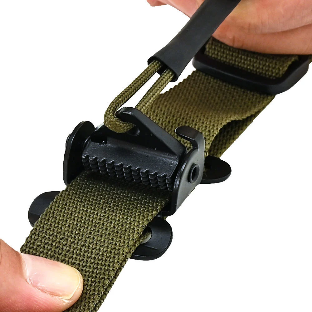 Tactical 2 Point Rifle Sling Modular imbottito Quick regolabile Pull Tab con adattatore pulsante girevole di conversione Triglide QD