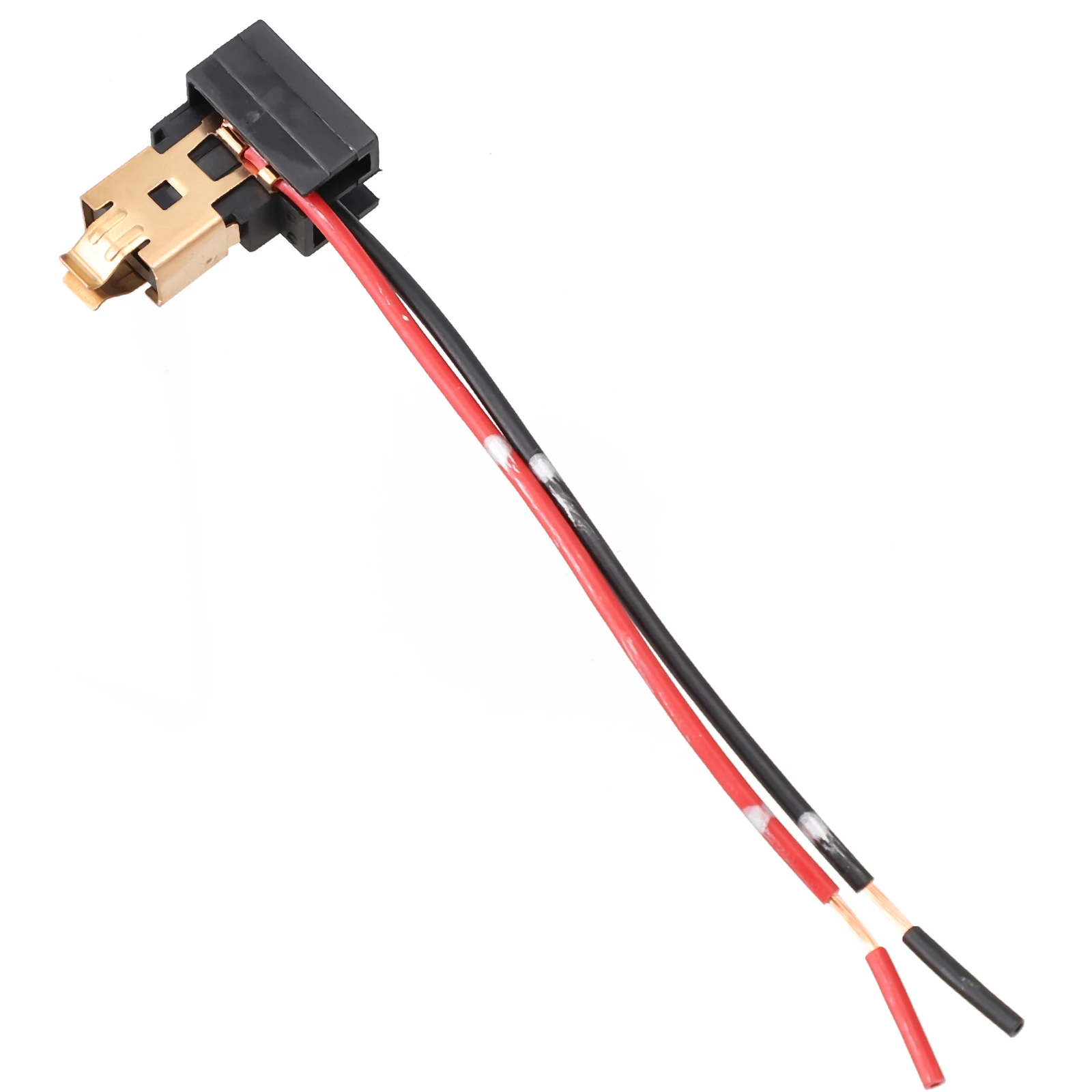 2pcs H1 H3 Car Light Bulb Socket Crooked Plug Copper Core Double Wire Bakelite Plug Car Lamp Socket Connector Wire Accessories