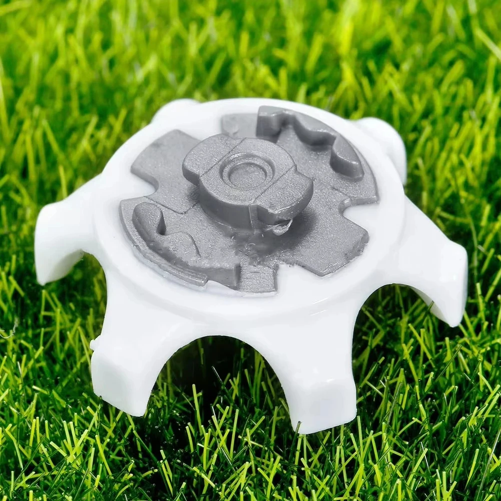 4 PCS New Golf Spikes Fast Twist Shoe Spikes Replacement Set Golf Training Aids Ultra Thin Cleats Pins White Color