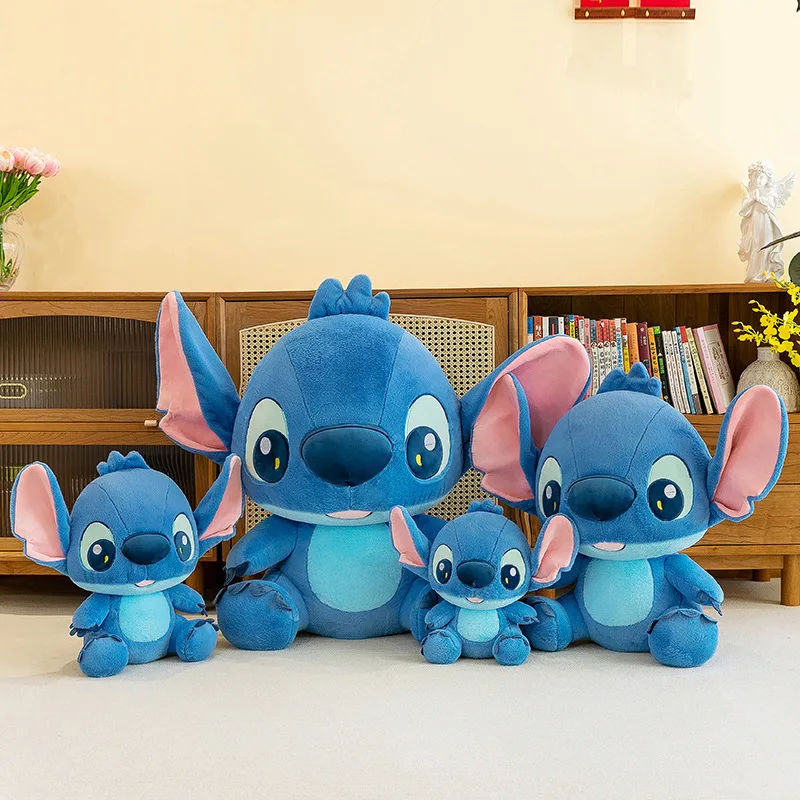 

Kawaii Disney Plush Toy Stitch Plush Sitting Version Large Stuffed Doll Cartoon Kids Birthday Gift Cute Filled Animal Soft Toy