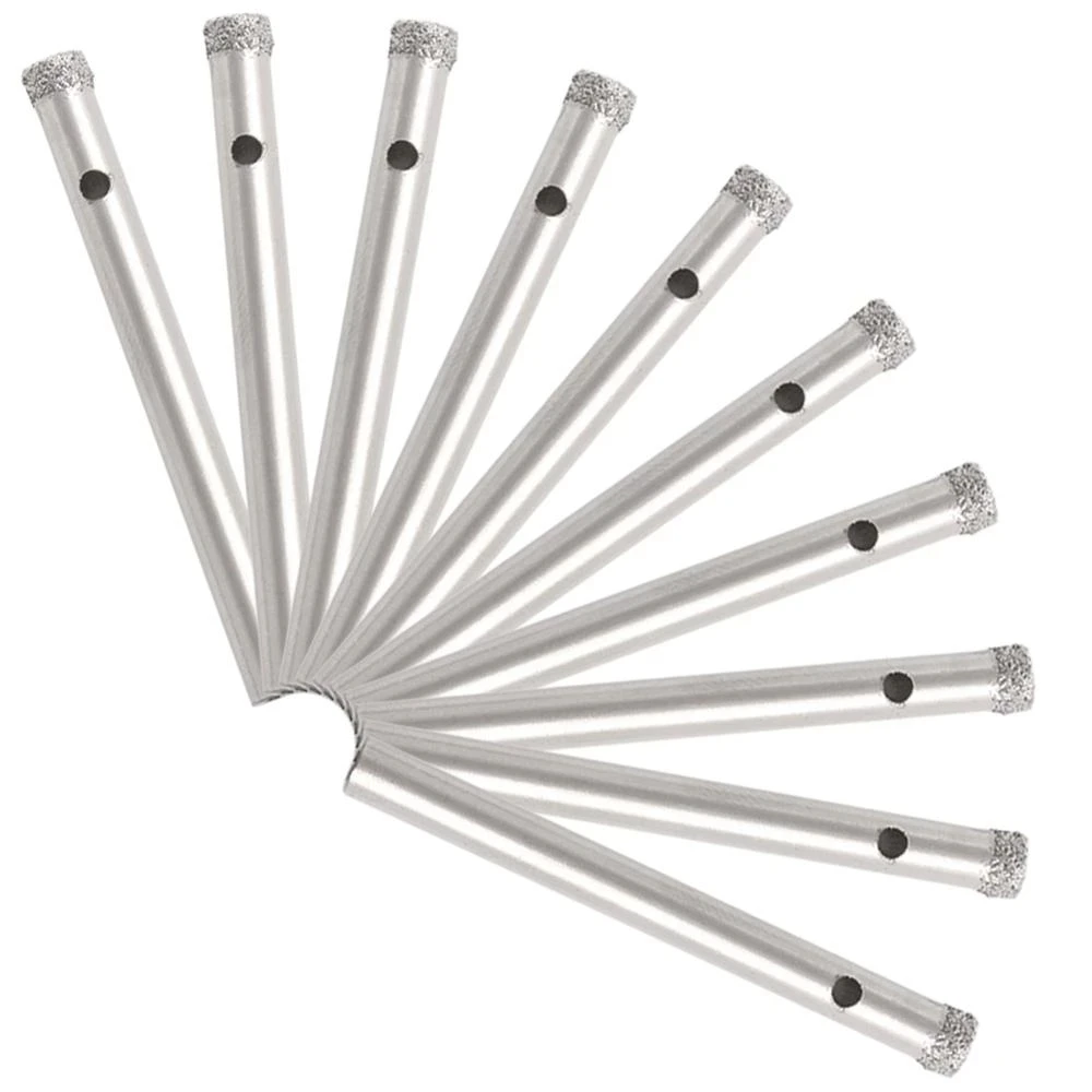 Mata Bor Berlian 5/6Mm Gergaji Kaca Ubin, Bor Pemotong Lubang Marmer Kaca Berlapis Berlian 5Mm, Gergaji Granit Marmer Ubin