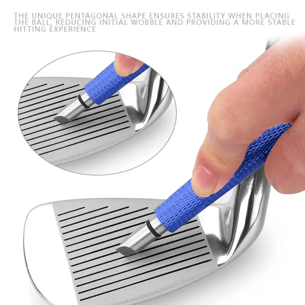 Aluminum Alloy Golf Club Head Cleaner Portable Anti-slip Golf Club Groove Cleaning Tool Enhances Ball Control Colorful