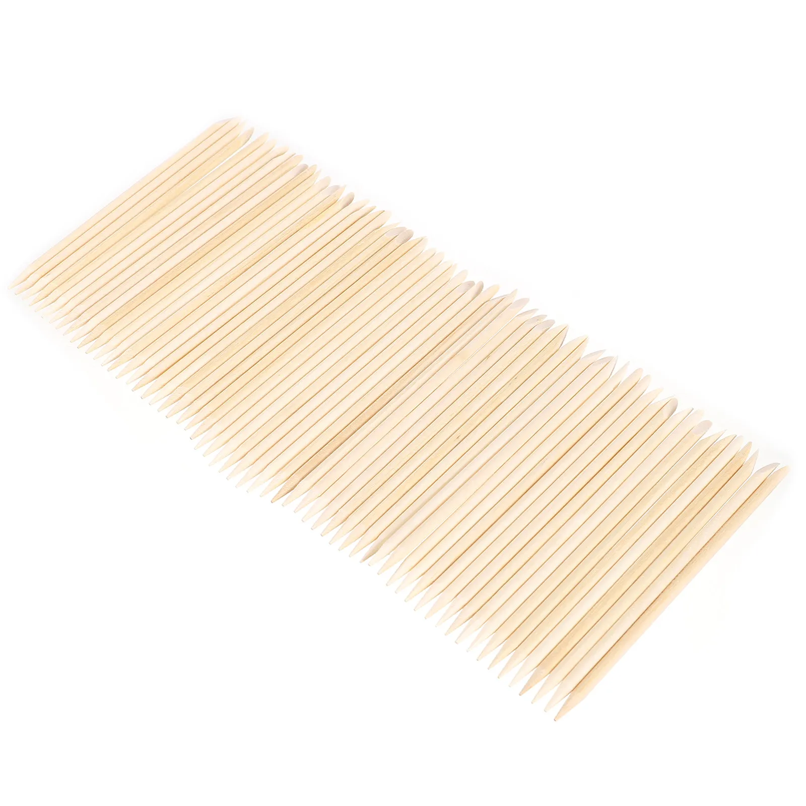 200pcs Orange Wood Cuticle Sticks Dual Tip Manicure Tool For Nail Art Gel Polish Removal Push Back Dead Skin Wooden Nail Care view 4