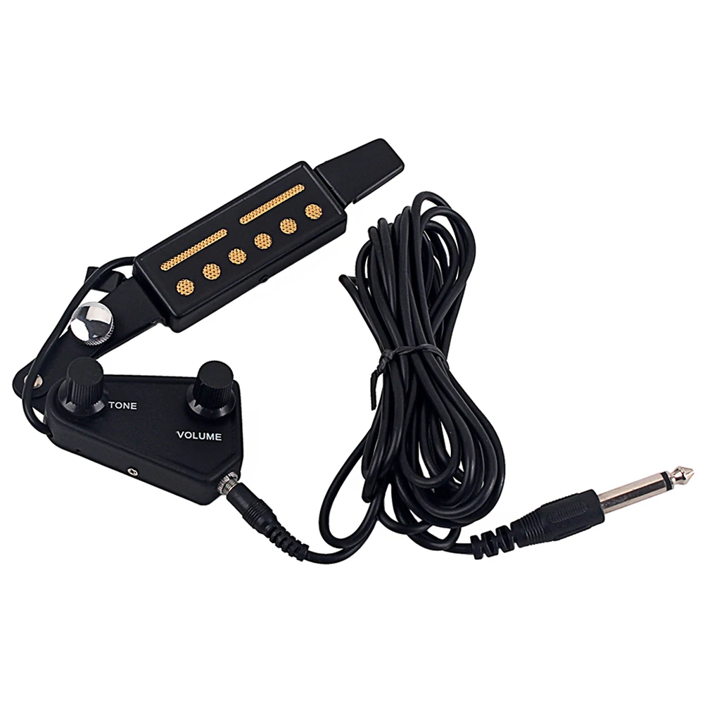 

Soundhole Pickup Guitar Pickup Transducer Amplifier Low Noise for Bass Acoustic Instruments Parts Accessories