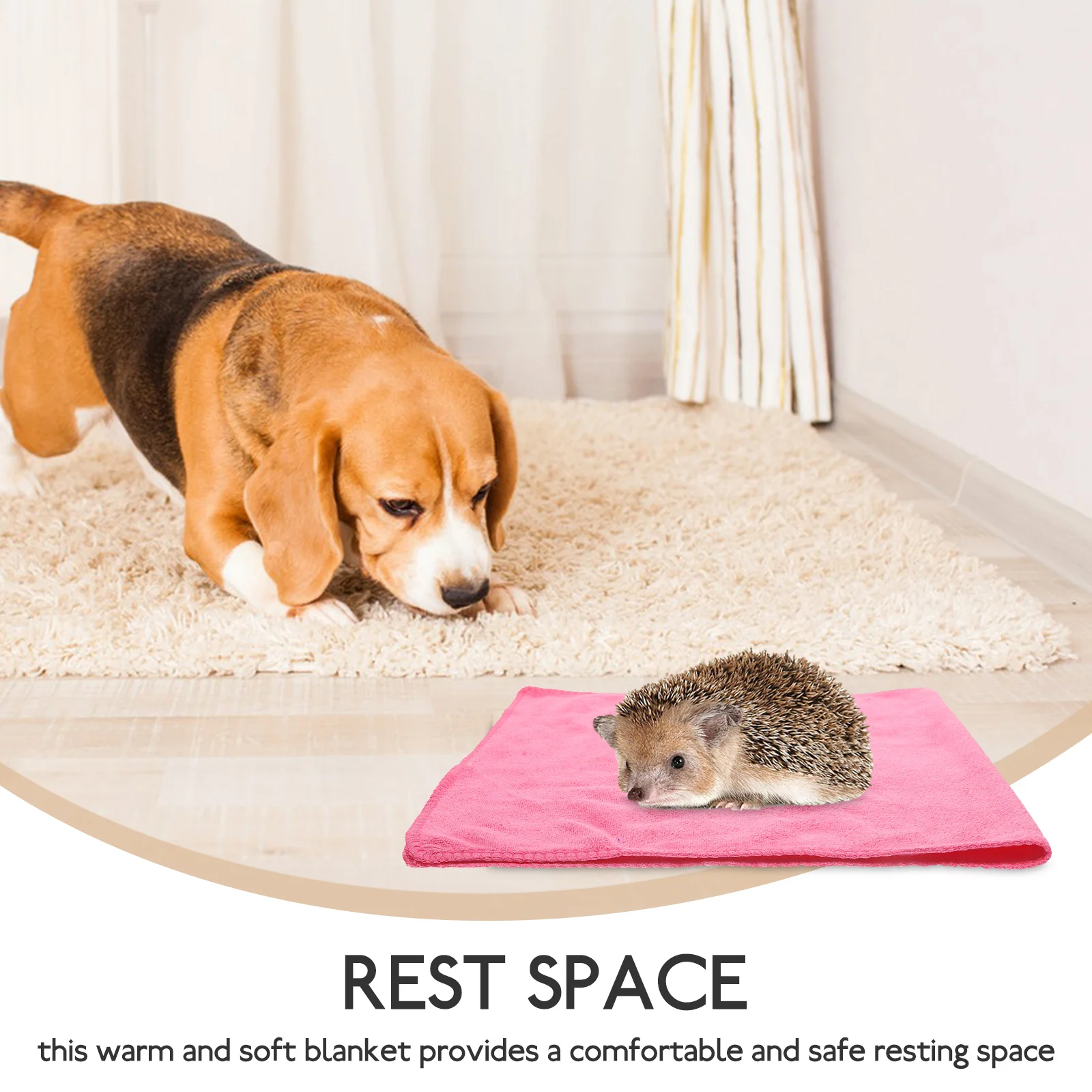 

5Pcs Washable Guinea Pig Pet Blankets Small Animal Bedding Reusable Sleep Pads Cage Liners Soft Warm Guinea Pig Pads