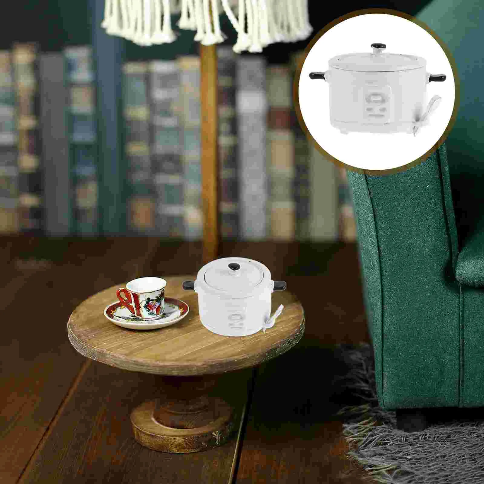 Cooking Utensils Toy Room Simulation Rice Cooker Child Toddler Kid Toys Alloy Miniature Kitchen