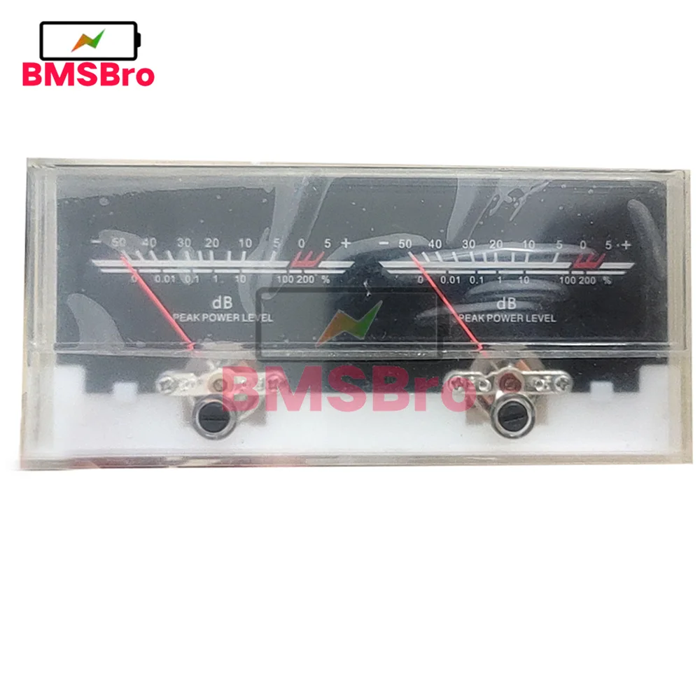 Double pointer VU Meter Stereo Audio Amplifier Board DB Sound Level Indicator Meter Adjustable Backlight With Driver