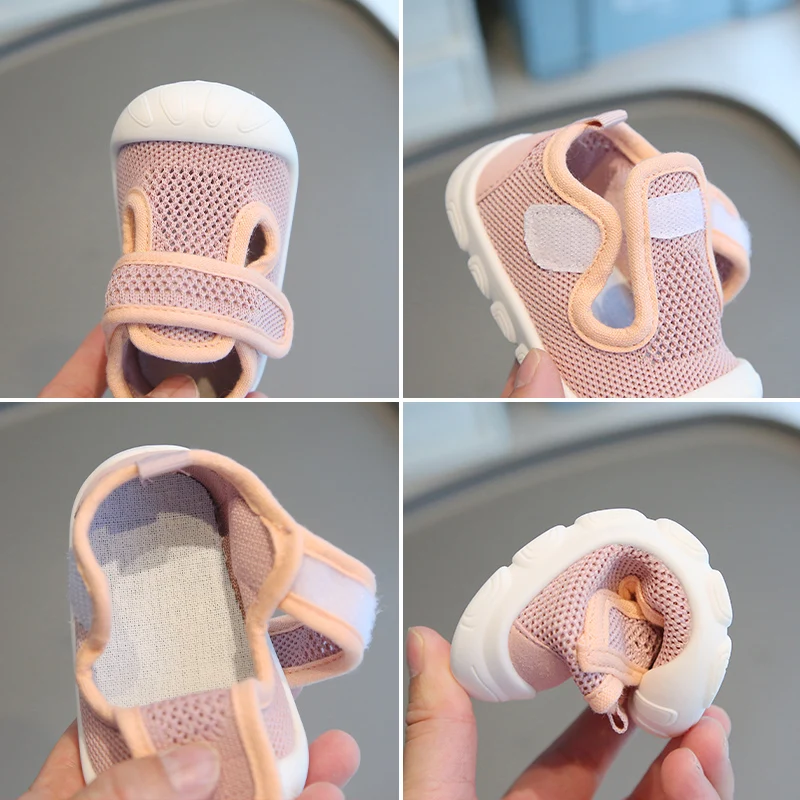 幼児男の子女の子メッシュ通気性サマーサンダル滑り止めベビーシューズ0-3Yユニセックスキッズ軽量ファーストシューズプレウォーカー