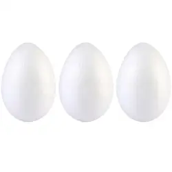 3PCS 15CM Easter Eggs DIY Painting Egg Easter Decoration Kid Festival Crafts Eggs Easter Decorations Kids Painting Egg Foam