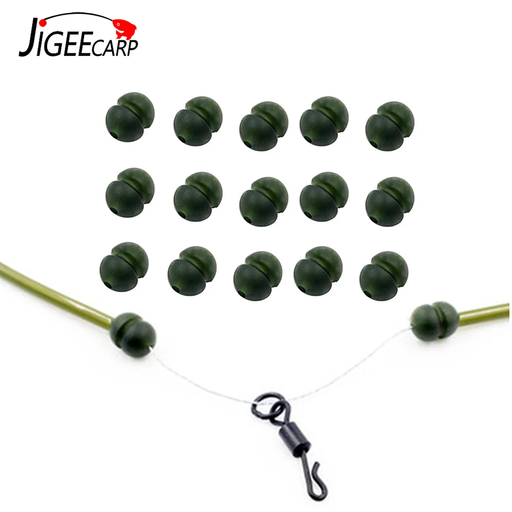 Jigeecarp 15pcs Carp Fishing Accessories Carp Fishing Beads Heli Chod Beads for Helicopter Rigs Carp Fishing Terminal Tackle