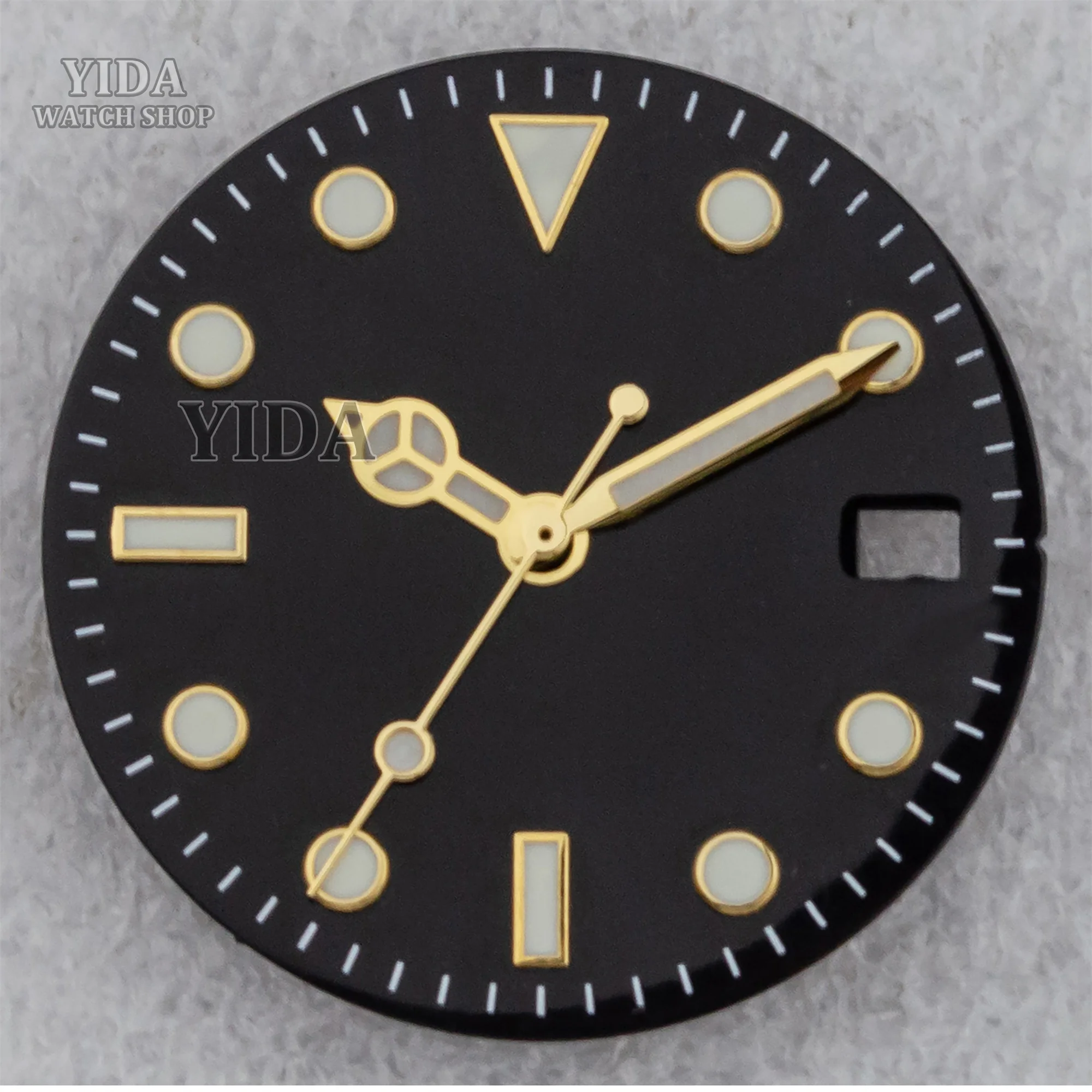 

NH35 Watch Dial 28.5MM Green Luminous Dial Hands Pointers Suitable For SUB GMT NH35 Movement Watch Faces Parts Replacements