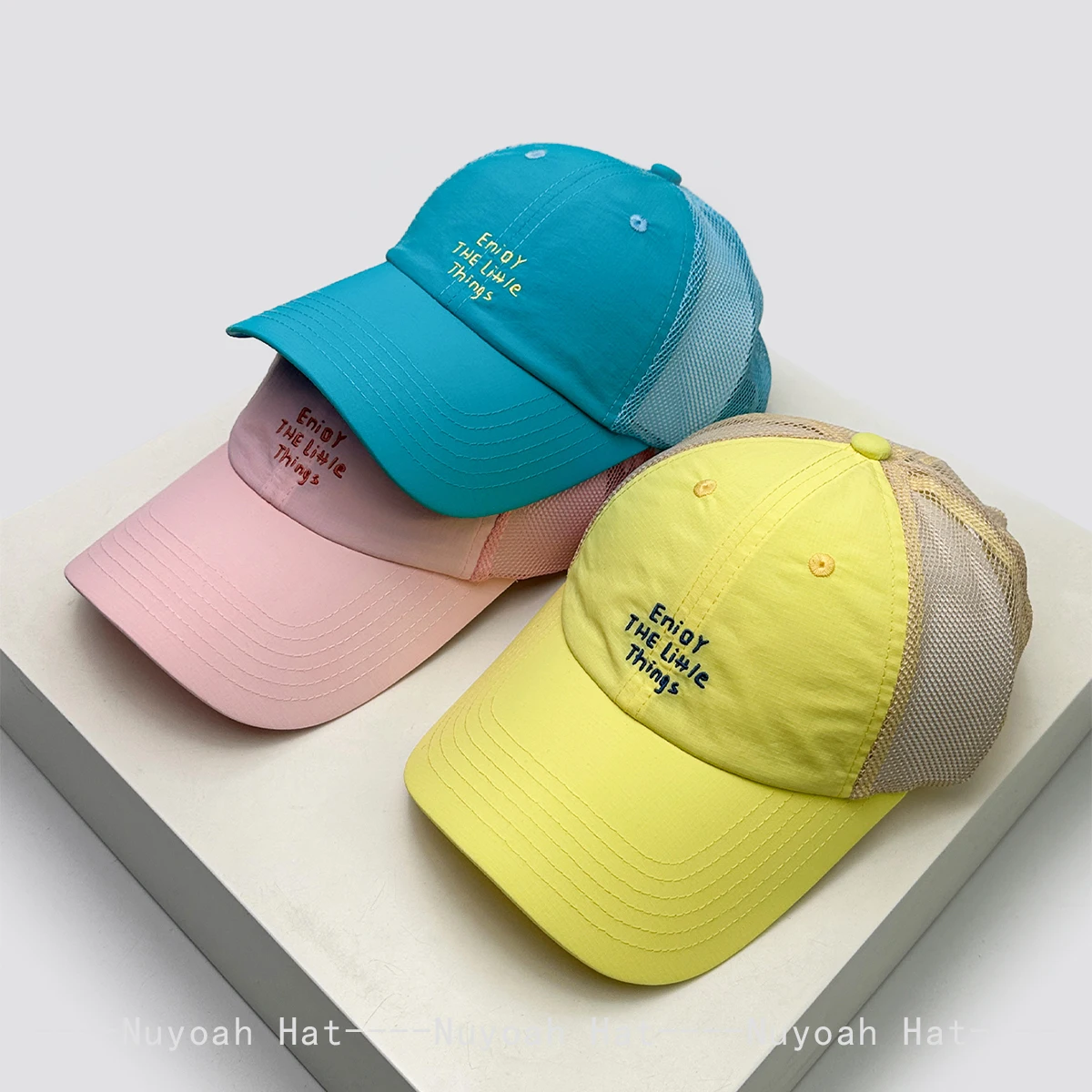 

New Men Women Simple Mesh Embroidered Letters Baseball Hats Sunshade Quick-dry Breathable Korean Peaked Caps Versatile Fashion