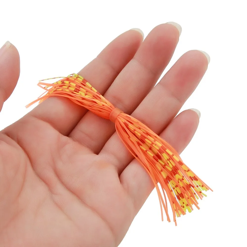 Durable Silicone Fishing Lures Skirt 13cm Colorful Lure Skirts Soft Fly Tying Legs Fly Tying