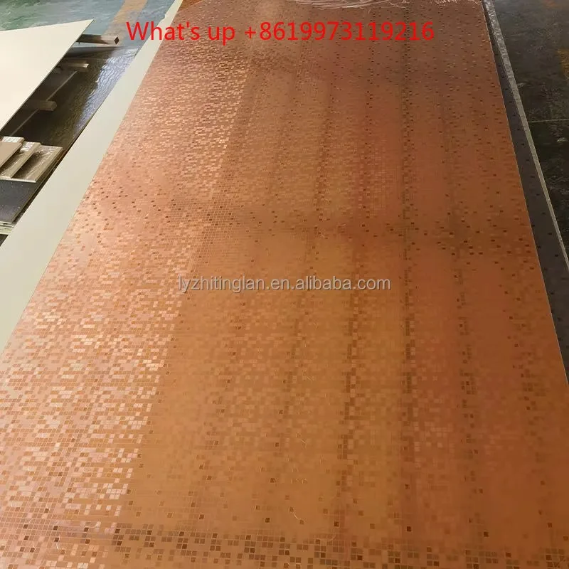 2026 Bamboo Charcoal Carbon Crystal Decorative Panel Wood Mosaic Wall Panel Stainless Steel Like Durable Background Wall