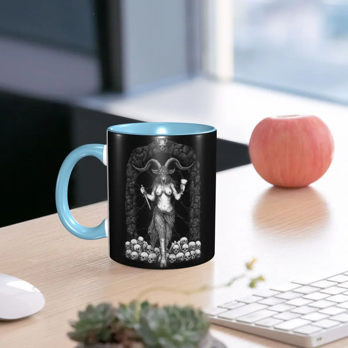 Baphomet Goat Satan Devil Goth Mug Funny Ceramic Coffee Cups Tea Mugs Milk Cup Drinkware Gift for Friends