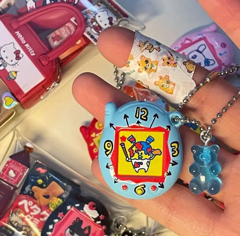 Tamagotchi Keychain Pendant Miniature Toy Gashapon Gift