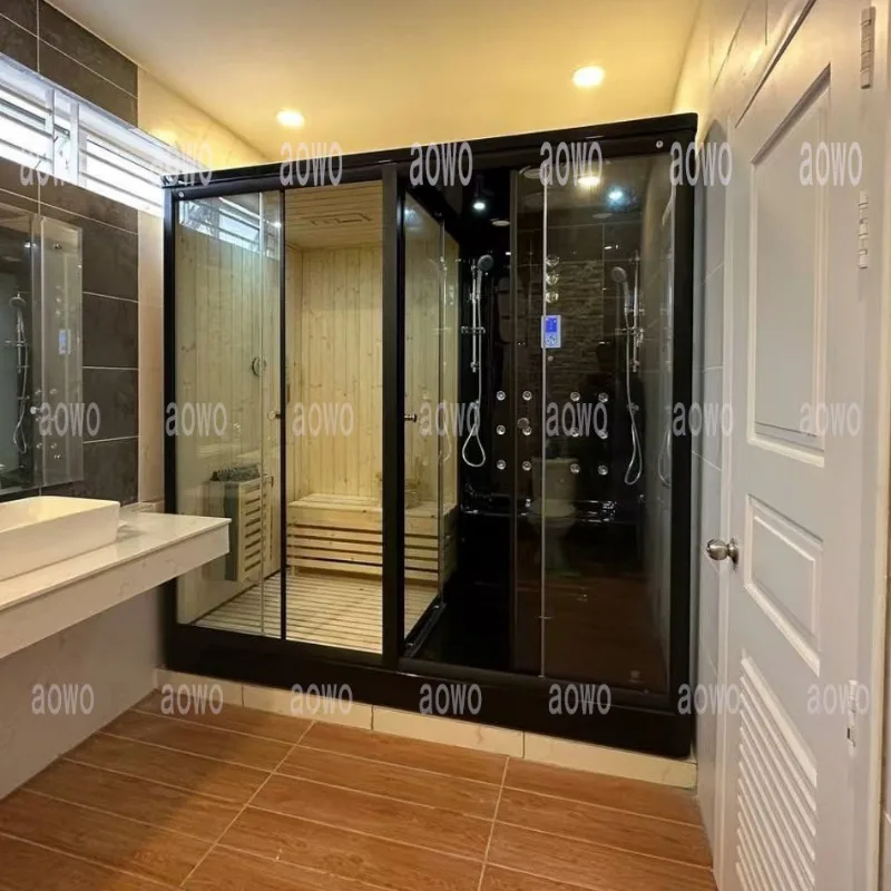 Manufacturers supply family integrated shower room dry steam room wet steam room, dry and wet separation integrated steam shower