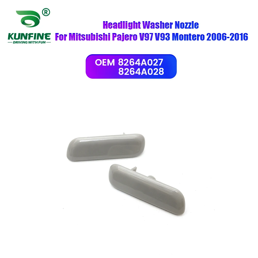 

Автомобильная фара, передний бампер, омыватель, распылительная насадка, крышка насоса для фар для Mitsubishi Pajero 2006-2016 8264A027 8264A028