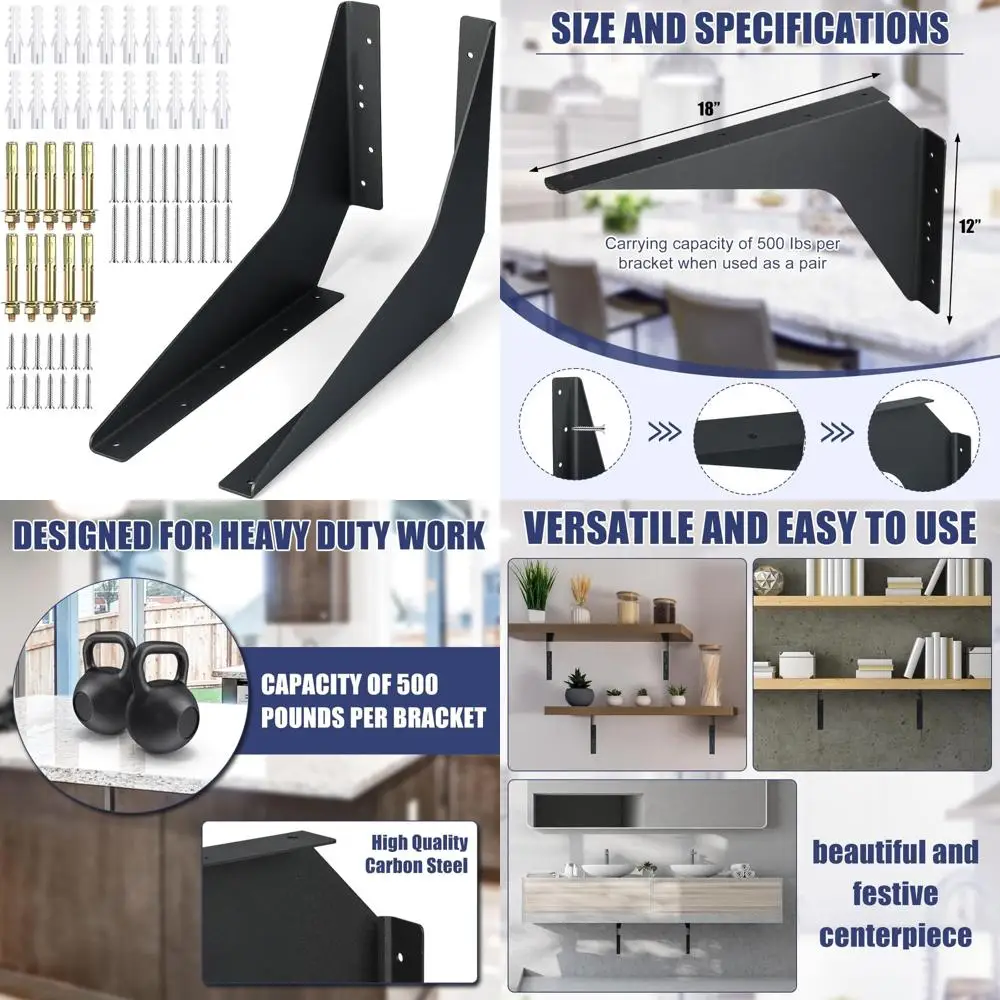 

Heavy-Duty Steel Countertop Bracket for Industrial Workstations - Reversible Mounting Holder for Commercial Use