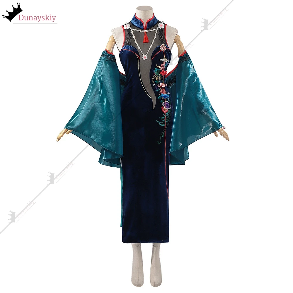 لعبة الطريق إلى أي مكان كابيرنت تأثيري حلي النمط الصيني شيونغسام فستان ريترو فستان كابيرنيت لعب الأدوار شعر مستعار الأحذية الدعاوى 3xl