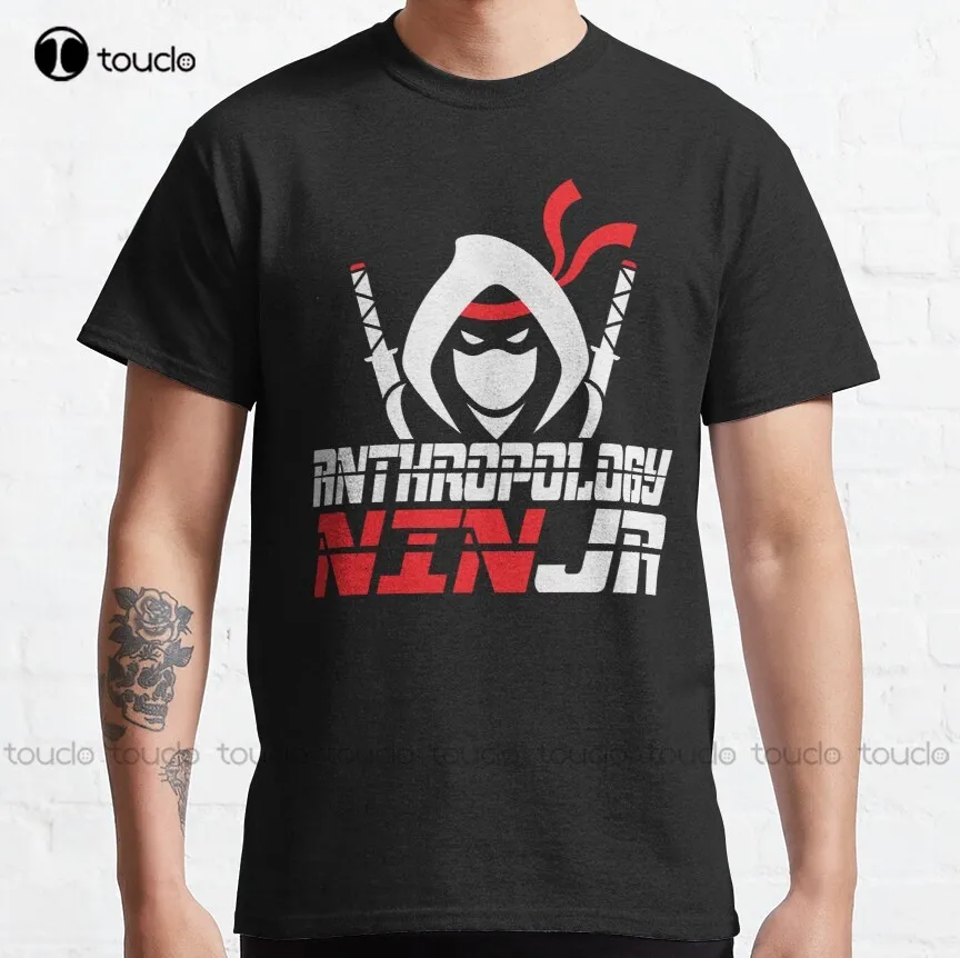 Anthropology Ninja, Proud Anthropology Student Ninja Classic T-Shirt Grandma Shirt Cotton Outdoor Simple Vintag Casual Tee Shirt