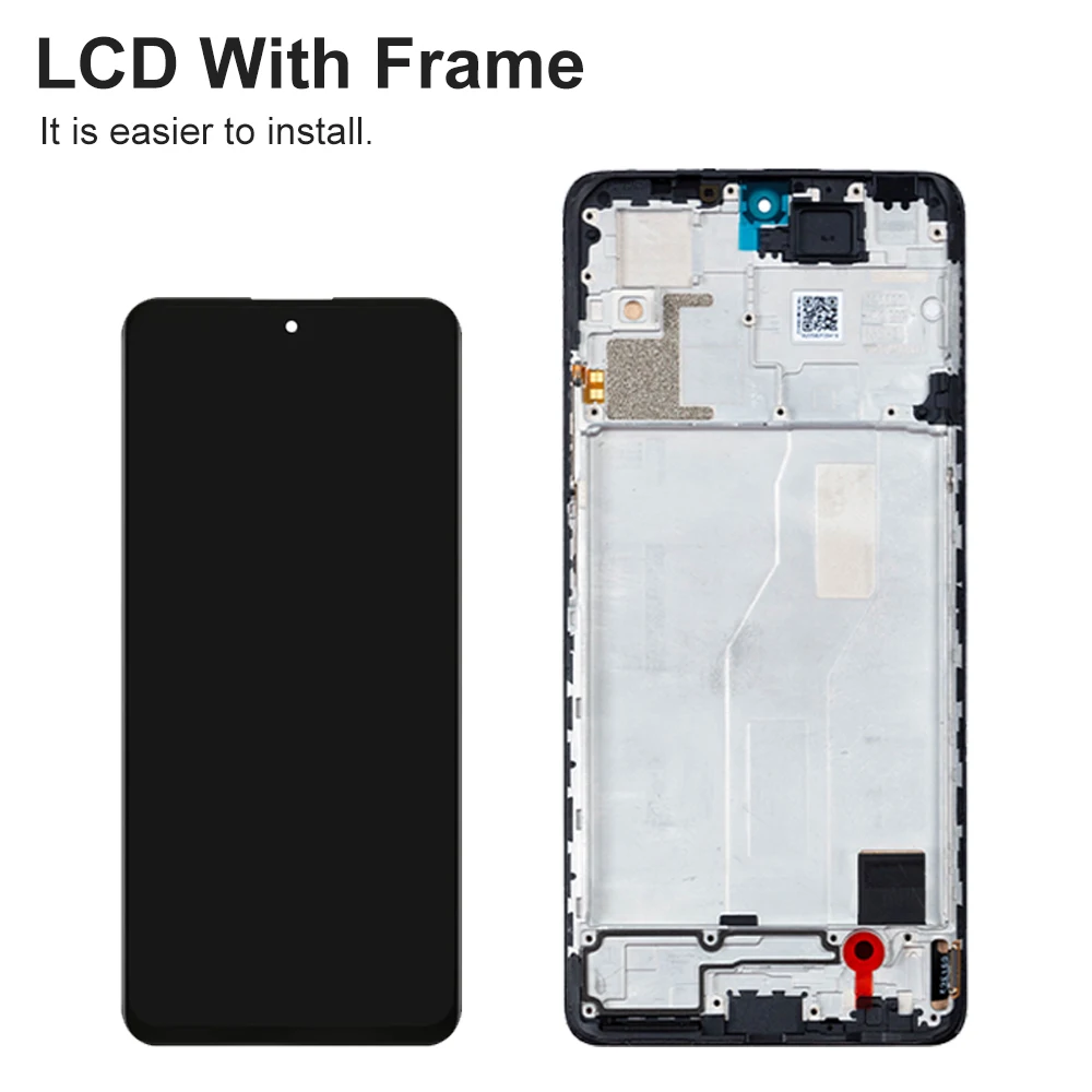 LCD Screen for Xiaomi Redmi Note 10 Pro LCD Display Touch Screen with Frame Replacment for Redmi Note 10 Pro M2101K6G M2101K6R