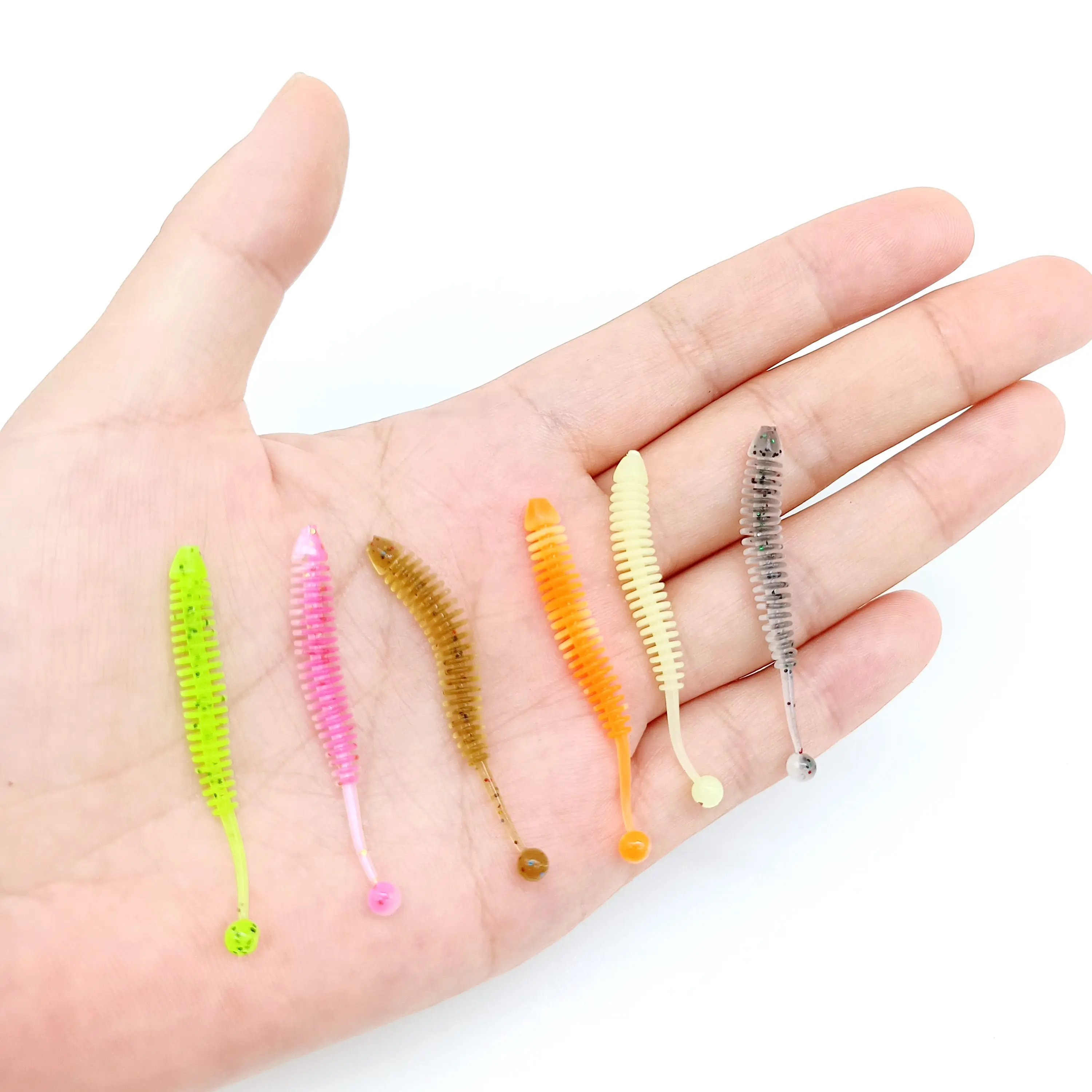 DUODUOYU 10PCS Mini Weiche Angeln Locken 47mm/57mm/77mm Nadel Silikon Swimbait Wobbler Künstliche köder Seebarsch Angelgerät – Detail 11