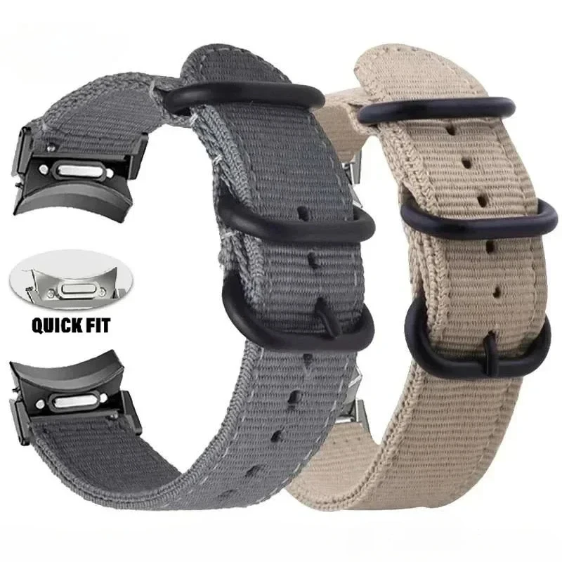 18/20/22/24mm Fabric Nylon Band for Samsung Galaxy Watch 7 6 5 4/6 Classic/5Pro Sport Loop Strap for Xiaomi Redmi 3 Active/Lite