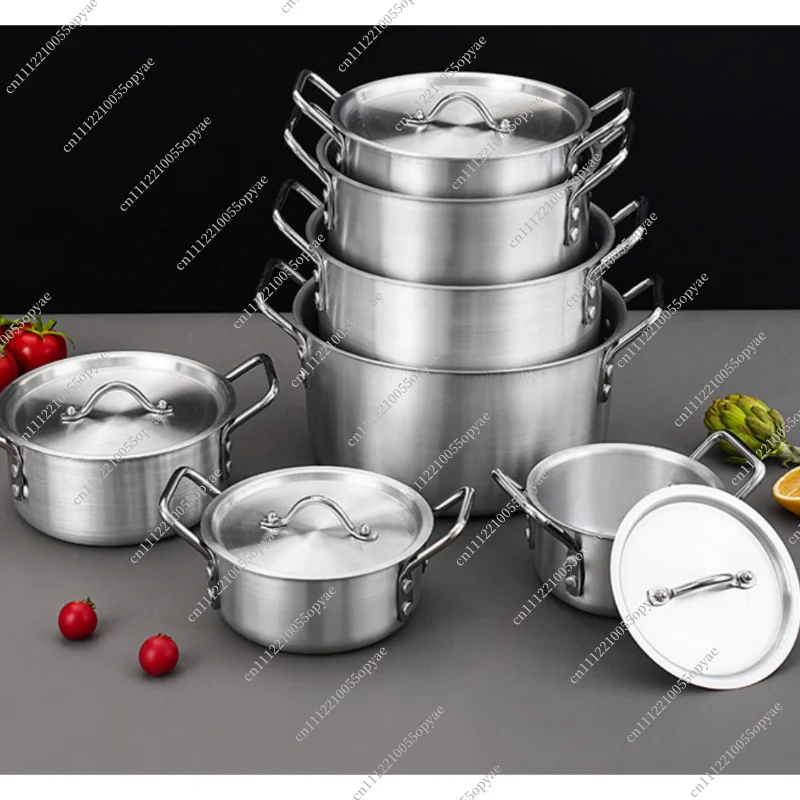 Aluminum Cookware Set Kitchen Pots Soup Pot Cooking Pan Set Nonstick Cooking Utensils for Home Kitchen Use
