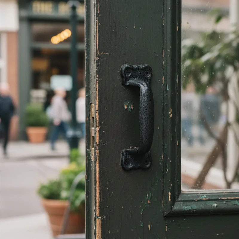 Nordic Creative Retro Cast Iron Abstract Door Handle Cabinet Pulls Home Cafe Decor
