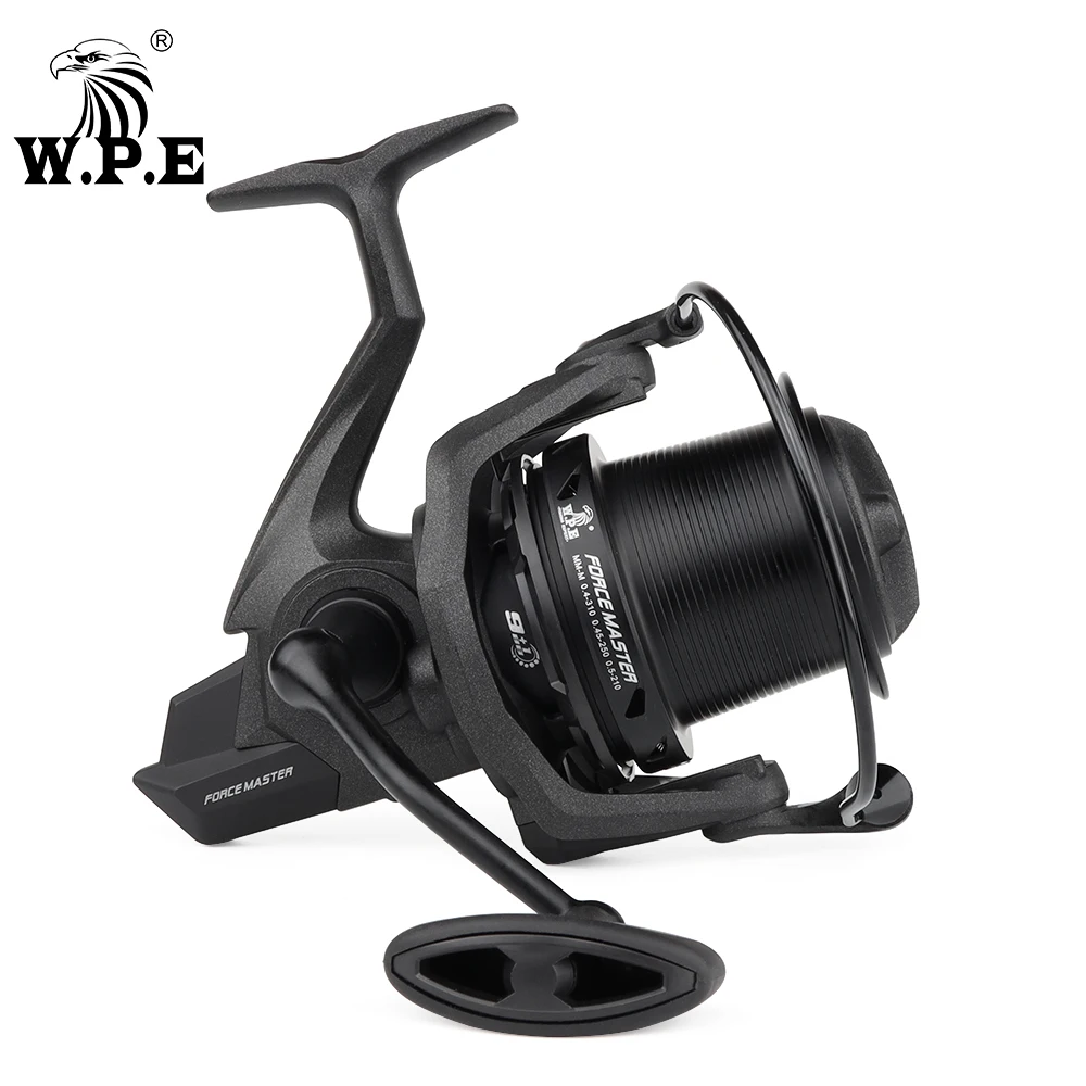 W.P.E FM9000 Carp Fishing Reel 9+1 Ball Bearings Spinning Reel 4.4:1 Gear Ratio Full Metal Line Spool Carp Fishing Tackle pesca