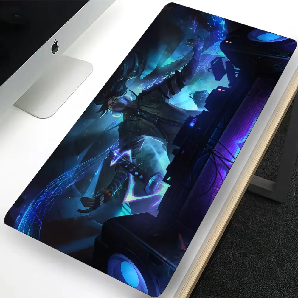 League of Legends True Damage Skins Large Gaming Mouse Pad Computer Mousepad PC Gamer Laptop Mouse Mat XXL Keyboard Mat Desk Pad