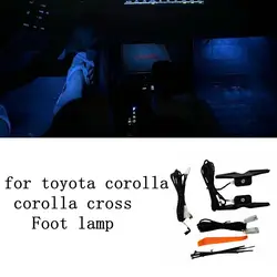 TYPE B Color Foot Light Ambient Light Lamp Car Interior Decorative Atmosphere Light For Toyota Corolla Altis/cross 2019-2024