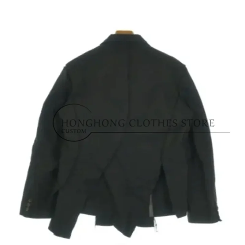 The New Single-Button Suit Jacket Features Multi-Layered Cutting Designs. The New Custom Men's Clothing in Large Sizes.