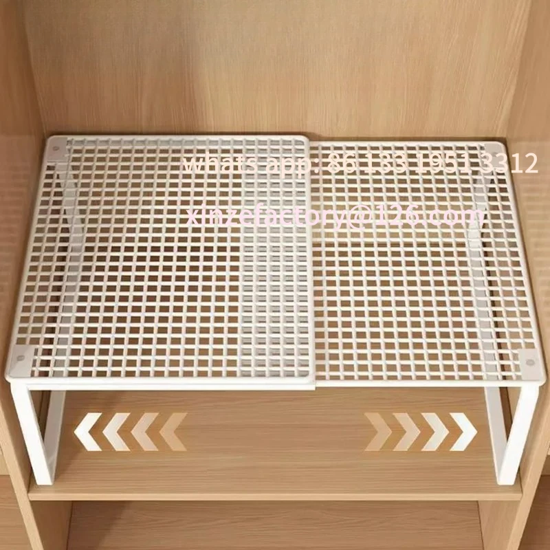 

Customizable 1pc Wardrobe Scalable Layered Partition Board Stackable Large-capacity Shelf Shoe Cabinet Sorting Board Wardrobe Or