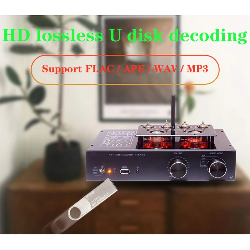 6922 AIYIMA SMSL, 5,0, Bluetooth класса А, 6K4, 6N2, ламповый Предварительный усилитель для Hi-Fi