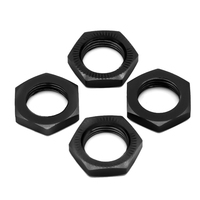 4PCS M17 17mm Aluminum Wheel Hex Hub Nut Thread 1.0mm for 1/8 RC Model Car HSP Redcat Himoto Upgraded Parts