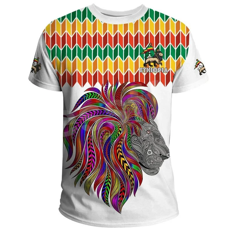 Men\'s T-Shirts Africa Country Eritrea Flag Print Men Women Ethnic Tribe Harajuku Y2k Short Sleeves Streetwear Gym Top Tees