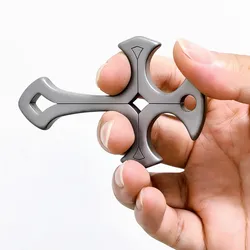 Titanium Cross Pendant Self Defense Gadgets Personal Denfense Articles Security Protection Equipment Supplies Outdoor EDC Tool