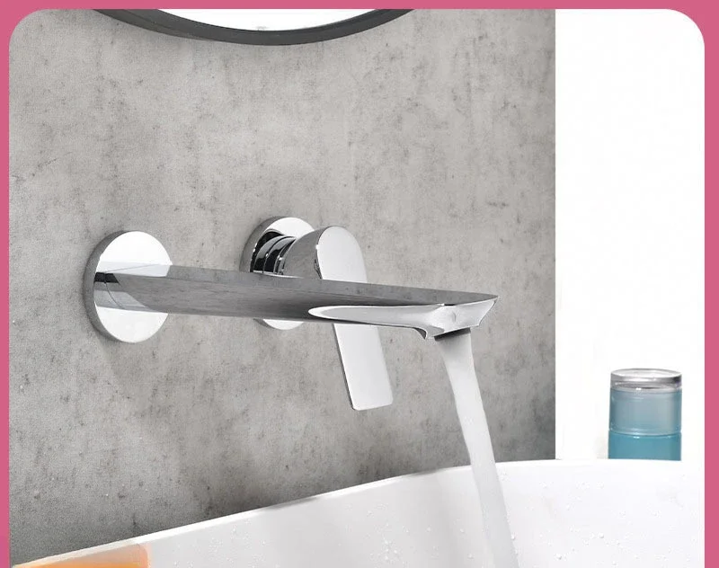 Bathroom Accessories: Concealed Faucet, Wall Mounted Basin Faucet