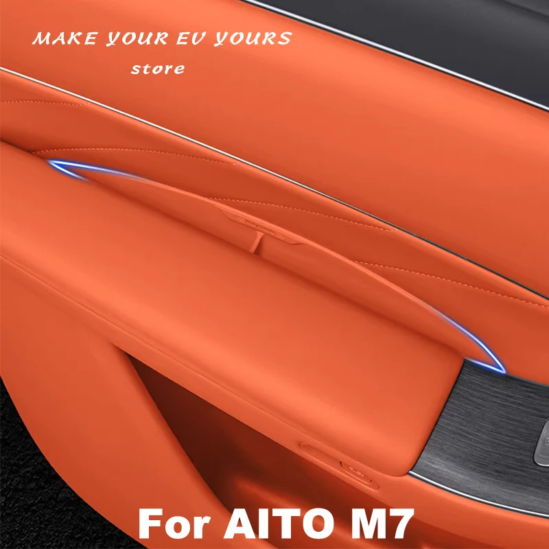 

Для AITO M7 2026: Силиконовый органайзер-вкладыш в нишу дверной ручки, аксессуар для интерьера автомобиля